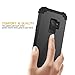 XIQI Compatible with Samsung Galaxy S9 Case Three Layer Hybrid Heavy Duty Impact Defender Bumper Anti-Scratch Case Cover for Galaxy S9 (2018),Black