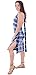 MESMER Backless Beach Dress Summer Party Midi Sundress Coverup, Navy L/XL
