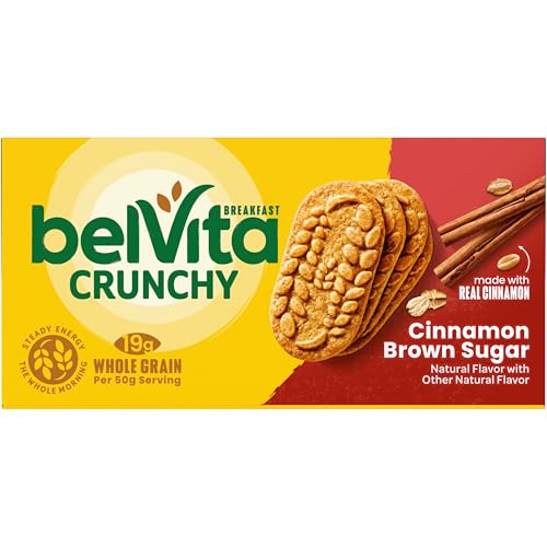 BELVITA CINNAMON BROWN SUGAR BREAKFAST BISCUITS, 8 PACKS (4 BISCUITS PER PACK)