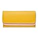 KLOUD City Yellow synthetic leather stone pattern double layer women wallet