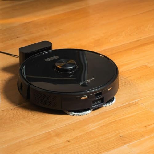 Robô Aspirador de Pó e Passa Pano KABUM! smart K1000 - Mapeia a Laser, 2 MOPs, até 7000Pa, Alexa/Google, BT, Bivolt, Preto - KSAR1000PT