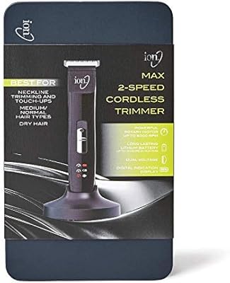 ion max 2 speed cordless trimmer