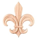 4.25 in. Embossed Fleur-De-Lis Pressed Applique