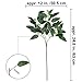 6 Pcs Faux Seeded Eucalyptus Leaves Spray Fake Artificial Eucalyptus Leaves Greenery Stems Bulk in Green 25