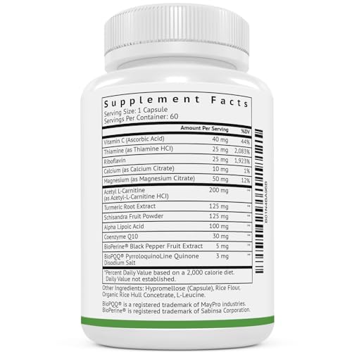 VitaMonk Mitochondrial Supplements - MitoTrax - Revitalize and Repair Cells - Mitochondria Supplement for Cellular Energy - Advanced Mitochondrial Formula - PPQ Supplement Formula - 60 Capsules