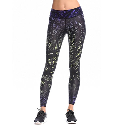 MINIBEAR Women's Yoga Pants, Workout Leggings,Hip slimming pants S/M/L (S, Fluorescent Green) - Thumbnail 7