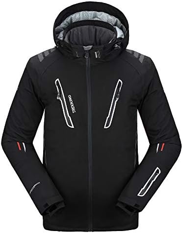 Men's Professional Ski Jacket Winter Coats Warm Hooded Jacket Windproof Waterproof