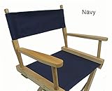 Gold Medal Replacement Cover Canvas for Directors Chair (ROUND STICK) - Navy