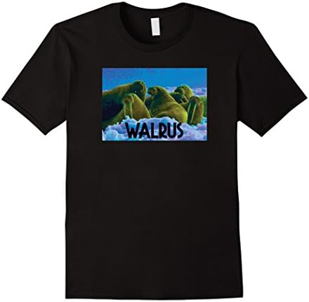 Men's Walrus Album Cover T Shirt Graphic Tee Large Black