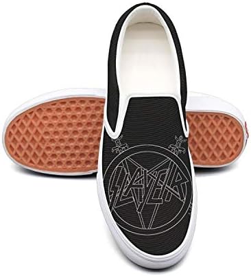 LuTao Man Slayer-Band-Black-Logo- Canvas Shoes Casual Loafers Shoes Sneaker