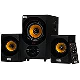 Acoustic Audio by Goldwood Bluetooth 2.1 Speaker System 2.1-Channel Home Theater Speaker System, Black (AA2170)