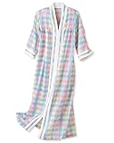 National Women's Plisse Robe, Multi, Large - Long