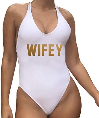 wifey one piece swimsuit