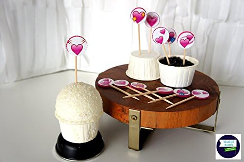 Emoji Cupcake Toppers - Hearts