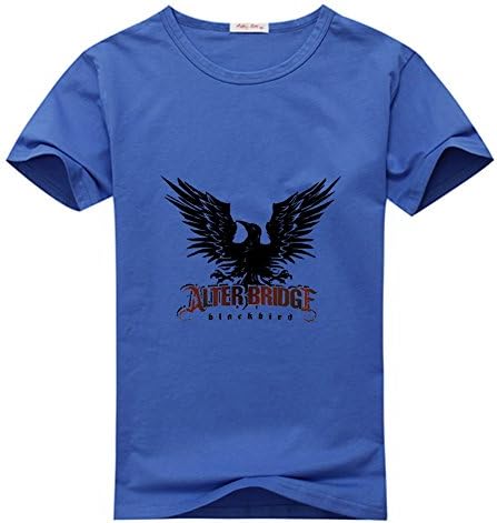 Marilyn Lemons alter bridge blackbird album men's Crew Neck Tee shirt Blue X-Large