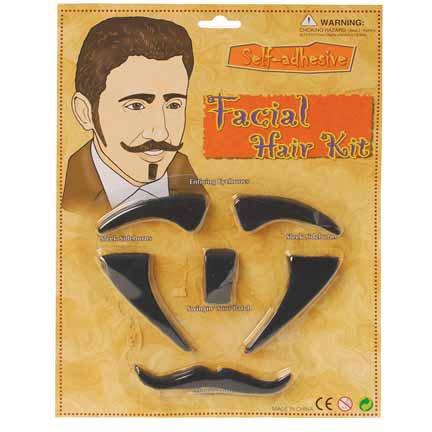 Classic Men's Facial Hair Disguise Set