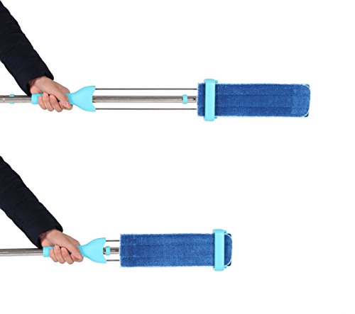 image for Microfiber Floor Mop, Ohuhu 2-Pack Hands Free Self Wringing Mops for F