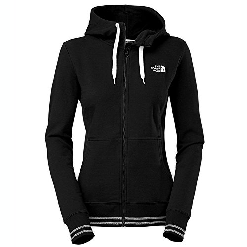 New The North Face Women's Logo Stretch Full-Zip Hoodie TNF Black Medium