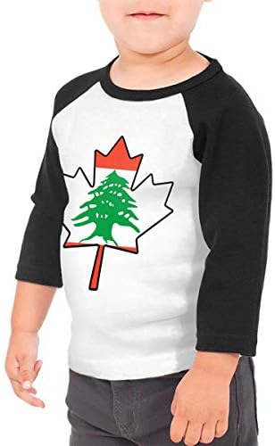 Boys Girls Kids & Toddler Lebanon Flag Canada Maple Leaf-1 Long Sleeve Tees 100% Cotton