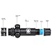 Vokul Shockproof 532nm Tactical Green Dot Laser Sight Rifle Gun Scope w/ Rail & Barrel Mount Cap Pressure Switch