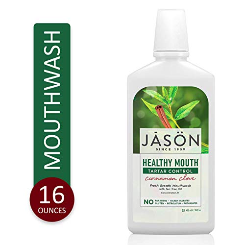 Jason Healthy Mouth Tartar Control Mouthwash, Cinnamon Clove, 16 Oz