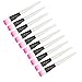 uxcell 10 Pcs Woman Makeup Tool Plastic Handle Facial Mud Mask Applicator Brush
