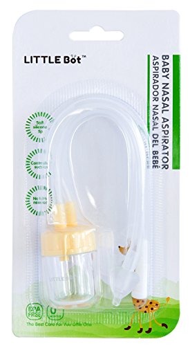 Little Bot Baby Nasal Aspirator, Soft Silicone Tip, Easy to use, Easy to clean, Newborn/Infant/Baby