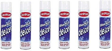 6 x 300ML Clear Car Van De-icer Windscreen Frost Ice New 6 Pack