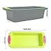 Megrocle Silicone Bread and Loaf Pan Set of 2, Nonstick Premium Food Grade Silicone Toast Pan Baking Pans, Oven-Microwave-Dishwasher Safe BPA Free Silicone Bakeware Cake Molds, 8.7