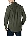 CQR Men's Flannel Long Sleeved Button-Up Plaid All Cotton Brushed Shirt, Solid(hof110) - Hunter Green, X-Large