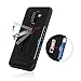 Phone Case for Samsung Galaxy A6 Plus A6+ J8 2018 with Tempered Glass Screen Protector Cover Cell Accessories Credit Card Holder Wallet Kickstand Heavy Duty Protective Glaxay A6Plus Women Girls Men