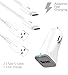 Samsung Galaxy S8 / S8 Plus Adaptive Fast Charger Type-C 2.0 Cable Kit by Ixir- {Car Charger + 2 Type-C Cable} True Digital Adaptive Fast Charging uses dual voltages for up to 50% faster charging!