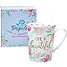 Tropele Unique Ceramic Coffee Mug,16oz Inspirational Coffee Cups,Tea Cups Coffee Mugs Gifts, Unique Ceramic Coffee Mug For Women, Novelty mug, Beautiful flower,floral Mug,Fine Bone China Mugs?