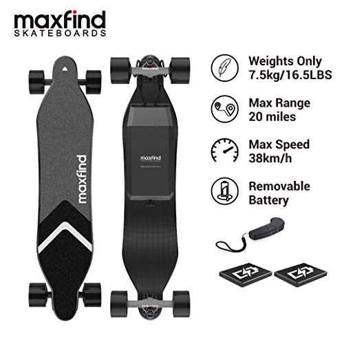 Sale!! Maxfind Max-4 Electric Skateboard Electric Longboard with Remote Controlï¼IP65 Waterproof,Re...