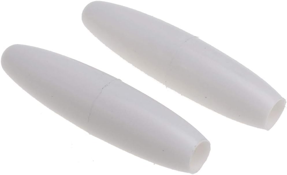 Musiclily Pro Plastic Tremolo Arm Tips Whammy Bar Caps for 5mm Tremolo Bar Strat Style Electric Guitar, White (2 Pieces)