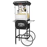 Great Northern Popcorn 6005 Lincoln Full Popper Antique Style Popcorn Machine Complete with Cart and 8-Ounce Kettle (Kitchen)