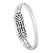 GBSELL Fashion Stainless Steel Accessory Bangle Watch Band Wrist Strap For Fitbit Flex 2 with Box(Silver)