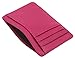 Zhoma RFID Blocking Wallet Slim Front Pocket Leather Card Holder with ID Window - Rose