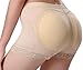 Everbellus Seamless Butt Lifter Shorts Padded Panties Enhancer Womens Underwear Beige M