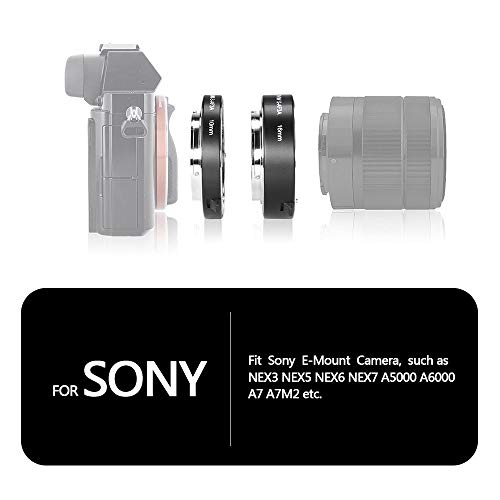 image for Venidice MK-S-AF3A Metal Auto Focus Macro Extension Tube Adapter Ring 