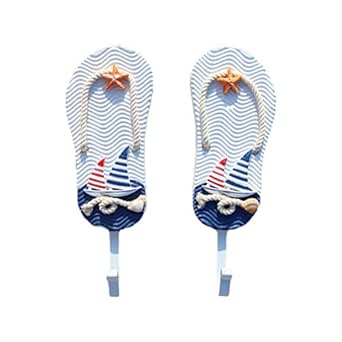 Vosarea Mediterráneo ganchos para colgar creativos ganchos de resina de