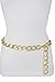 TFJ Women Fashion Narrow Belt Hip High Waist Skinny Gold Metal Chain Links M L XL