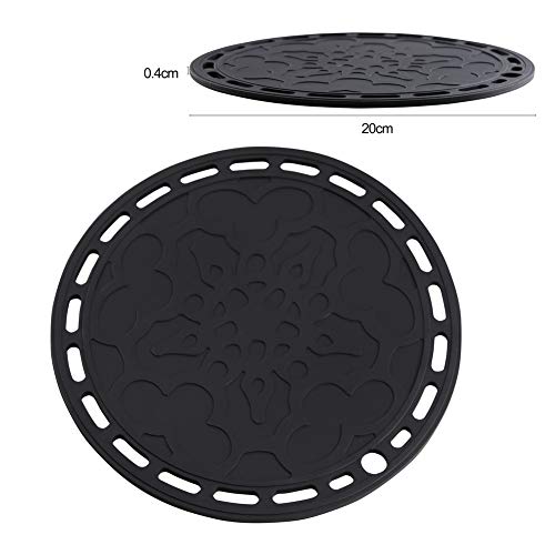 Lucky Plus Big Round Silicone Trivets Mats for Hot Dishes and Hot Pots
