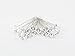 Three Legs Crystal Diamante Corsage Pins pk/200 (Clear)