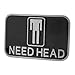 Buckle Rage Adult Mens Need Head Male Figure Sign Funny Belt Buckle Enamel Black