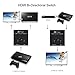 2 Port HDMI Switch, HDMI Port, Dinger 2 Port HDMI Bi-Direction Switch HDMI Port Hub Supports Ultra HD 4K 3D 1080P (2 Port HDMI Switch)
