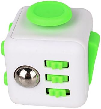Ultraguards Fidget Cube Relieves Stress &amp; Anxiety, Great For ADHD, ADD, OCD, AUTISM (White/Green)