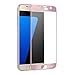 Galaxy S7 Screen Protector, Seacosmo Tempered Glass Screen Protector Cover [ 3D Curved Full Coverage ] For Samsung Galaxy S7 LIFETIME WARRANTY, Rose Gold