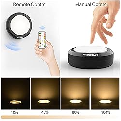 HOLKPOILOT Puck Lights with Remote Control, LED