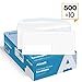 Aimoh #10 Single Left Window Envelopes -Gummed Closure -Size 4-1/8x9-1/2 Inches -24LB-500 Count(35410)